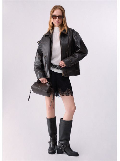 Bomber oversize in tessuto spalmato LIU JO | WF6194E1106/91419
